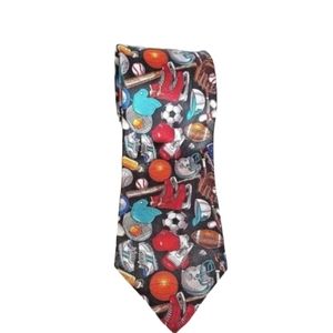 Sports Necktie Football Baseball